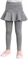 👧 booph little footless leggings skirts for girls - clothing with leggings logo