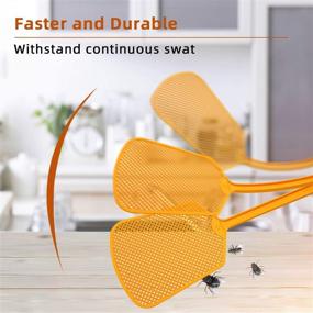 img 1 attached to 🦟 Kensizer 6-Pack Heavy Duty Plastic Fly Swatters - Multi Pack Matamoscas with Long Handle for Effective Indoor and Outdoor Bug Swatting