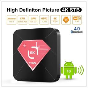 img 3 attached to 2021 Android TV Box: Ultra HD 4K 6K HDR, 4GB RAM 16GB ROM, H616, Dual Band WiFi, Android 10.0, Smart TV Box Set Top Box