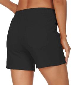 img 2 attached to 🩳 Tandisk Women's 5-Inch Casual Jersey Cotton Shorts with Pockets - Lounge, Yoga, Pajama, Walking Shorts for Activewear