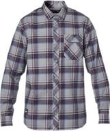 🦊 stylish and comfy: fox racing standard stretch flannel men's shirts logo