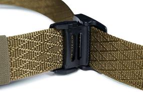 img 1 attached to CQR Tactical Belt: Heavy Duty Military Style with EDC Buckle - Lightweight Nylon Webbing - 1 or 2 Pack