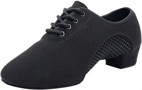 img 3 attached to 👞 HROYL Leather Dance Shoes: Little Boy/Big Kids/Men Ballroom Shoes for Latin Tango Salsa Performances (Z-238)