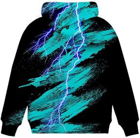 img 2 attached to Neemanndy Children's 3D Graphic Hoodie Sweater with Pocket for Boys and Girls, Age 6-15 Years