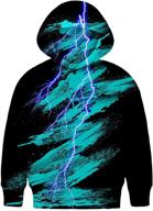 neemanndy children's 3d graphic hoodie sweater with pocket for boys and girls, age 6-15 years logo