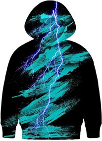 img 3 attached to Neemanndy Children's 3D Graphic Hoodie Sweater with Pocket for Boys and Girls, Age 6-15 Years