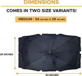 img 2 attached to 🌞 EcoNour Car Windshield Sunshade: Foldable Reflector Umbrella Sunshade for Cars - Blocks UV Rays and Keeps Your Vehicle Cool and Damage-Free!