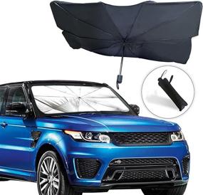 img 4 attached to 🌞 EcoNour Car Windshield Sunshade: Foldable Reflector Umbrella Sunshade for Cars - Blocks UV Rays and Keeps Your Vehicle Cool and Damage-Free!
