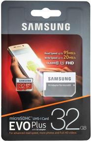 img 3 attached to Samsung Evo Plus 32 ГБ Micro SDHC карта памяти Class 10 (MB-MC32G), совместима с Android Galaxy мобильными телефонами A10E.