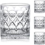 🥃 premium crystal whiskey glasses set of 4 - exquisite 10 oz old fashioned glasses for whiskey lovers, scotch, bourbon, and cocktails logo