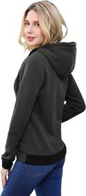 img 2 attached to DJT Womens Oblique Zipper Hoodie