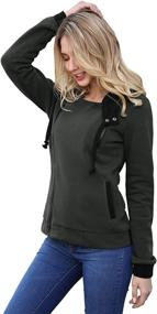 img 3 attached to DJT Womens Oblique Zipper Hoodie