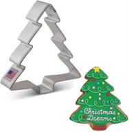 🎄 delightful ann clark christmas tree cookie cutter, perfect for festive baking, 4 logo