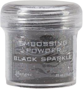 img 1 attached to Ranger Embossing Powder Bundle - Set of 3 Black and White Colors: Ultra-Fine Black, Sparkling Black, and Ultra-Fine White