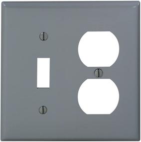 img 1 attached to Leviton 80705 GY Combination Wallplate Thermoplastic
