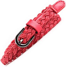img 1 attached to Twisted Fashion Braided Leather Ladies Women's Accessories