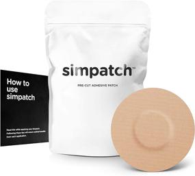 img 4 attached to 🏊 25-Pack SIMPATCH - Waterproof Adhesive Patch for Libre (Beige)