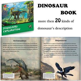 img 1 attached to 🦕 Realistic Estinoble Education Triceratops Brachiosaurus