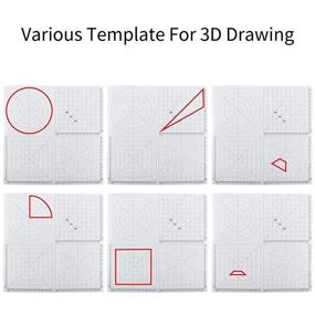 img 2 attached to 🎨 Enhance Your 3D Pen Creations with our Multi-Template Silicone Design Mat - No Odor, Scale and Versatile - 11 x 11 Inches