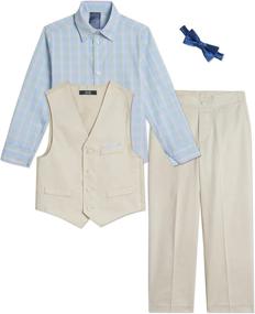 img 2 attached to Tommy Hilfiger Boys' 4 Piece Formal 👔 Suit Vest: Perfect for Events and Dressy Occasions