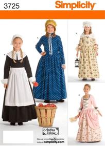 img 3 attached to Simplicity Historical Dresses Sewing Pattern Costumes for Girls by Andrea Schewe, Sizes 7-14: For Timeless and Affordable Costume Creations