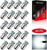20 pcs auxlight led 1156 1141 1003 7506 ba15s rv interior light bulbs, super bright 50smd replacement for 12 volt rv camper trailer boat trunk interior lights (6000k xenon white) - improved seo-friendly product name logo