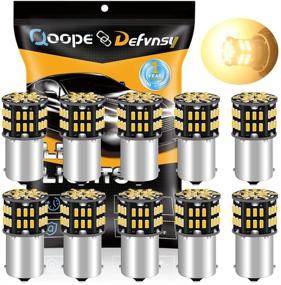 img 4 attached to 🔆 JAVR - Pack of 10 - Warm White 3000K LED Bulbs 1156 BA15S 1141 1003 1073 7506 - 3014 54-SMD Replacement Lamps for 12V Interior RV Camper Trailer Lighting Boat Yard Light Backup Tail Bulbs
