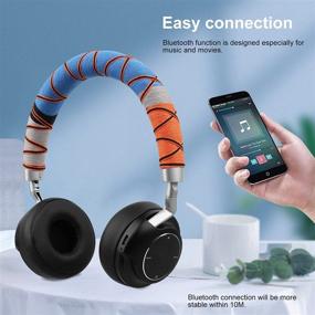 img 2 attached to 🎧 Noise Cancelling Over Ear Wireless Bluetooth Headphones + Handmade Braided Headband with Headphone Stand Holder