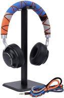 🎧 noise cancelling over ear wireless bluetooth headphones + handmade braided headband with headphone stand holder logo