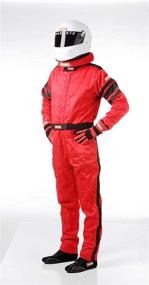 img 2 attached to 🔥 RaceQuip Racing Fire Suit Red Large 120015 - One-Piece, Multi-Layer, SFI 3.2A/5