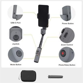 img 1 attached to 📷 Zhiyun Smooth X Combo Kit: 2-Axis Smartphone Gimbal Stabilizer with Mini Tripod and Pouch for iPhone Android Samsung - Perfect for YouTube Vlogs, Selfies, Video Tracking, and Gesture Control