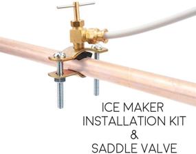 img 3 attached to 🚰 25 Feet PEX Ice Maker Installation Kit: Quick & Easy Appliance Water Line Setup, with Self-Piercing Saddle Valve, 1/4” Compression Fittings & Flexible Hose for Safe Drinking Water