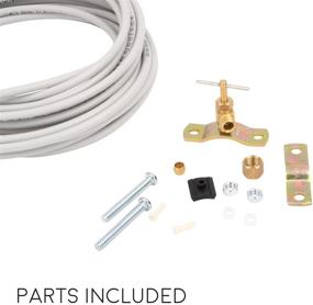 img 2 attached to 🚰 25 Feet PEX Ice Maker Installation Kit: Quick & Easy Appliance Water Line Setup, with Self-Piercing Saddle Valve, 1/4” Compression Fittings & Flexible Hose for Safe Drinking Water