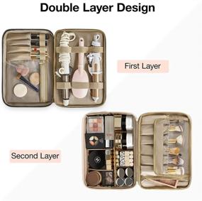 img 3 attached to 💄 Efficiently Organize Your Cosmetics with BAGSMART Double Layer Makeup Bag – Ideal for Travelers!