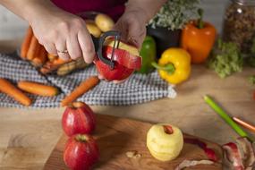 img 1 attached to 🥕 Highly Efficient Kuhn Rikon Swiss Peeler in Sleek Black - Enhance Your Kitchen Experience!