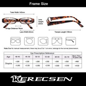 img 3 attached to 👓 Kerecsen Fashion Spring Hinge Reading Glasses - Pack of 5 Pairs for Women