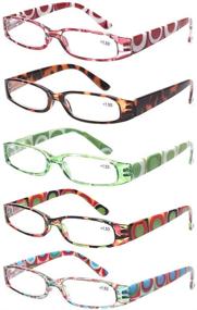 img 4 attached to 👓 Kerecsen Fashion Spring Hinge Reading Glasses - Pack of 5 Pairs for Women