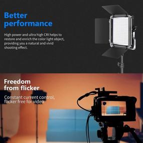 img 2 attached to 🎥 Neewer 3 Packs 530 RGB Led Light Kit: APP Control, Photography Video Lighting, Stands, Bag - 528 SMD LEDs CRI95/3200K-5600K/Brightness 0-100%/0-360 Adjustable Colors/9 Scenes
