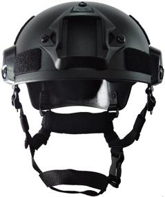 img 3 attached to OneTigris Airsoft Paintball MICH 2001 Tactical Helmet: Action Version with NVG Mount and Side Rails - The Ultimate Gear for Serious Players