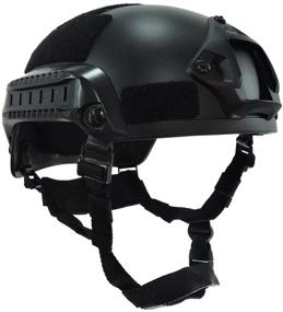img 4 attached to OneTigris Airsoft Paintball MICH 2001 Tactical Helmet: Action Version with NVG Mount and Side Rails - The Ultimate Gear for Serious Players