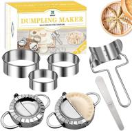 🥟 dumpling maker set - enhancing your kitchen accessories with dumpling mold, cutter, press, and more for chinese dumpling pie, ravioli, empanadas - perfect for skin making, stuffing, and flour ring cutting logo