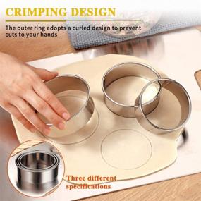 img 1 attached to 🥟 Dumpling Maker Set - Enhancing Your Kitchen Accessories with Dumpling Mold, Cutter, Press, and More for Chinese Dumpling Pie, Ravioli, Empanadas - Perfect for Skin Making, Stuffing, and Flour Ring Cutting