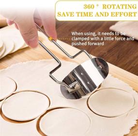 img 2 attached to 🥟 Dumpling Maker Set - Enhancing Your Kitchen Accessories with Dumpling Mold, Cutter, Press, and More for Chinese Dumpling Pie, Ravioli, Empanadas - Perfect for Skin Making, Stuffing, and Flour Ring Cutting