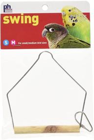 img 1 attached to 🐦 Prevue Pet Products BPV388 Natural Wood Swing - Birdie Basics Birch/Wire, 4x5 Inch - Best Deals & Reviews