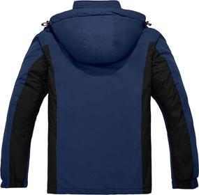 img 3 attached to Waterproof Ski Jacket for Men by Wantdo - Mountain Snowboarding Jackets for Winter Snow Activities - Outdoor Fleece Windbreaker Coat