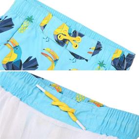 img 1 attached to 🩳 Rokka Rolla Boys' Swimwear: Drawstring Trunks with Printed Design
