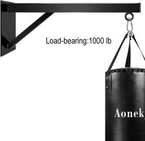 img 3 attached to Enhance Your Boxing Training with Aoneky Wall 🥊 Mount Heavy Bag Hanger — Ultimate Punching Bag Support