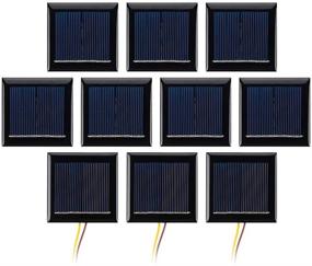 img 4 attached to 10Pcs AOSHIKE Micro Solar Panels 2V 130mA - DIY Photovoltaic Solar Cells for Toys, Projects, Epoxy Plate