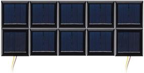 img 3 attached to 10Pcs AOSHIKE Micro Solar Panels 2V 130mA - DIY Photovoltaic Solar Cells for Toys, Projects, Epoxy Plate