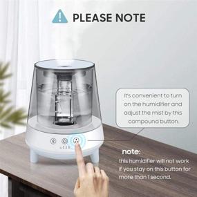 img 2 attached to ⚡ Gocheer 2L Ultrasonic Cool Mist Humidifier for Bedroom – Auto Shut-Off, Bluetooth Connection